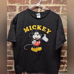 Vintage Disney Mickey Mouse T-Shirt XL Black Men's